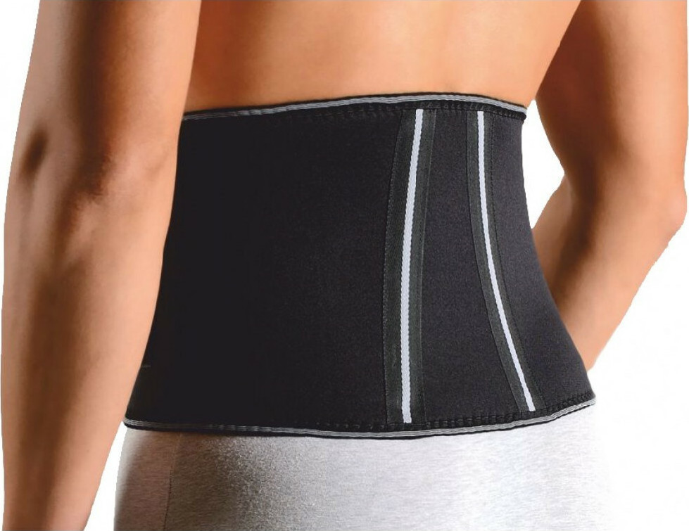 Anatomic Line 5041 Ζώνη Μέσης Neoprene με Μπανέλες Ύψους 20cm σε Μαύρο χρώμα