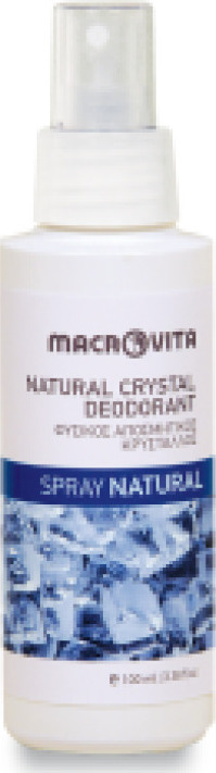 Macrovita Natural Αποσμητικός Κρύσταλλος σε Spray 100ml