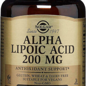 Solgar Alpha Lipoic Acid 200mg Ειδικό Συμπλήρωμα Διατροφής 50 φυτικές κάψουλες