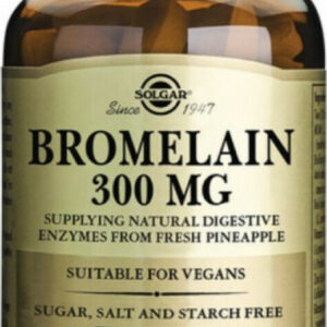 Solgar Bromelain χωρίς Γλουτένη 300mg 60 φυτικές κάψουλες
