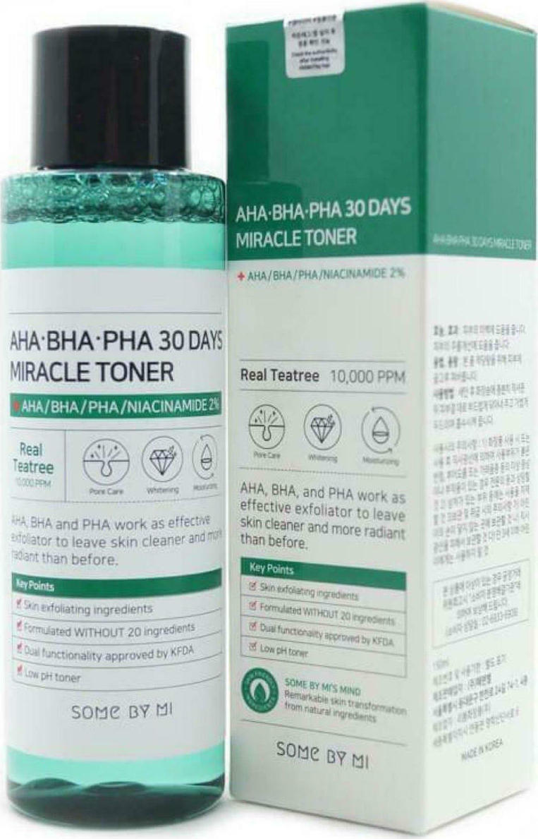 Some By Mi AHA-BHA-PHA 30 Days Miracle Toner Υγρό Τόνωσης Προσώπου για Λιπαρές/Μικτές Επιδερμίδες 150ml