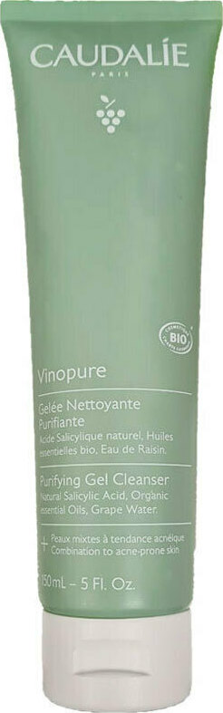 Caudalie Vinopure Gel Καθαρισμού Προσώπου για Ακνεϊκές Επιδερμίδες 150ml