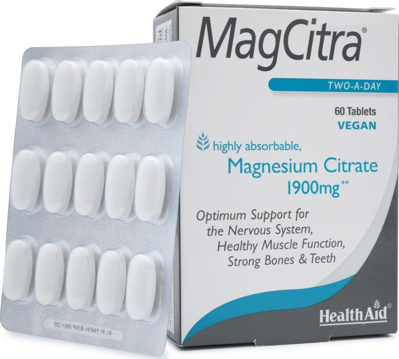 Health Aid MagCitra 1900mg 60 ταμπλέτες