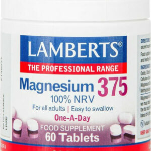 Lamberts Magnesium 100% NRV 375mg 60 ταμπλέτες