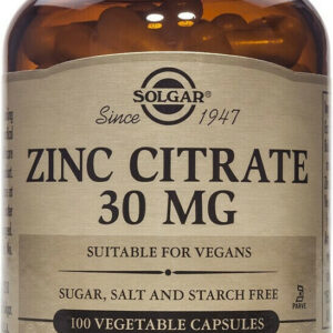 Solgar Zinc Citrate 30mg 100 κάψουλες