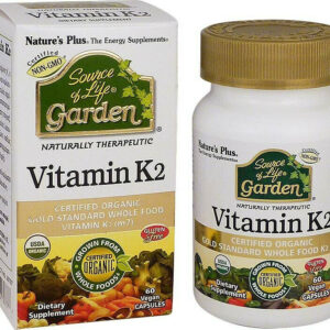 Nature's Plus Βιταμίνη K για την Υγεία των Οστών 60 φυτικές κάψουλες