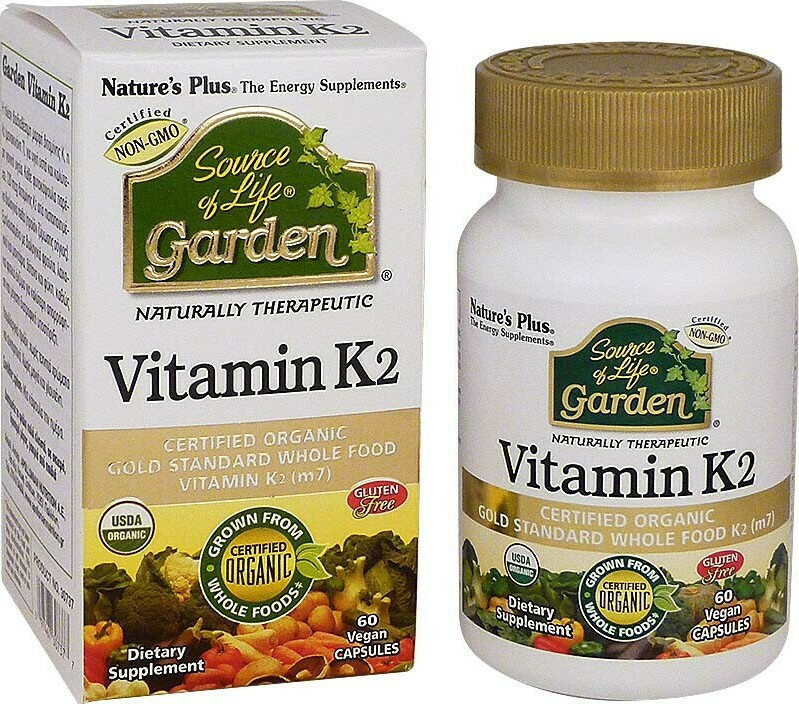 Nature's Plus Βιταμίνη K για την Υγεία των Οστών 60 φυτικές κάψουλες