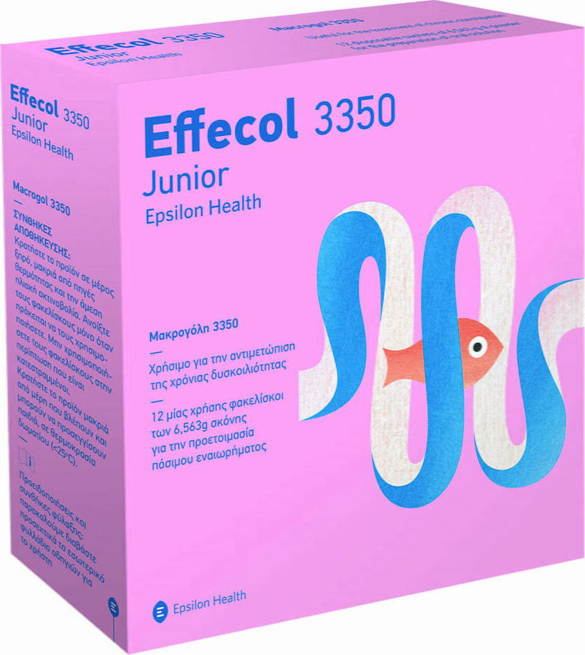 Epsilon Health Effecol 3350 Junior Ειδικό Συμπλήρωμα Διατροφής 12 φακελίσκοι