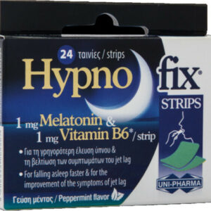 UNI-PHARMA Hypno Fix Strips Συμπλήρωμα για τον Ύπνο 24 υπογλώσσια δισκία