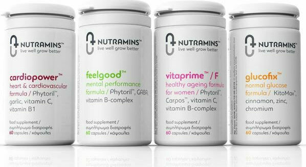 Nutramins Feelgood Mental Performance Formula Συμπλήρωμα για το Άγχος 60 κάψουλες - Image 3
