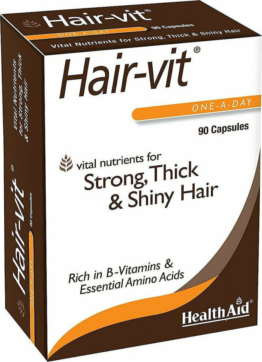 Health Aid Hair-Vit Ειδικό Συμπλήρωμα Διατροφής 90 κάψουλες