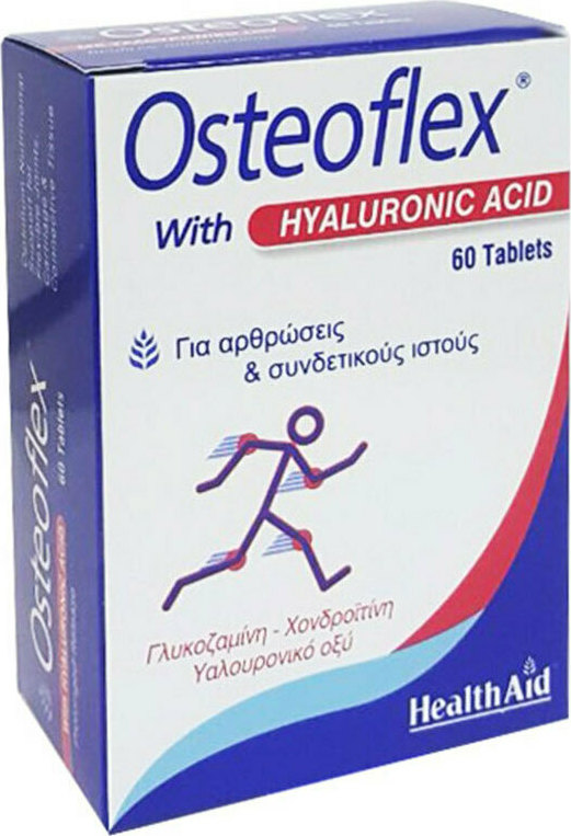 Health Aid Osteoflex with Hyaluronic Acid Συμπλήρωμα για την Υγεία Αρθρώσεων & Οστών 60 ταμπλέτες