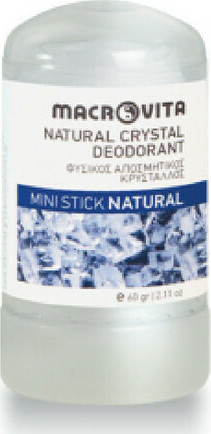 Macrovita Natural Mini Αποσμητικός Κρύσταλλος σε Stick 60gr