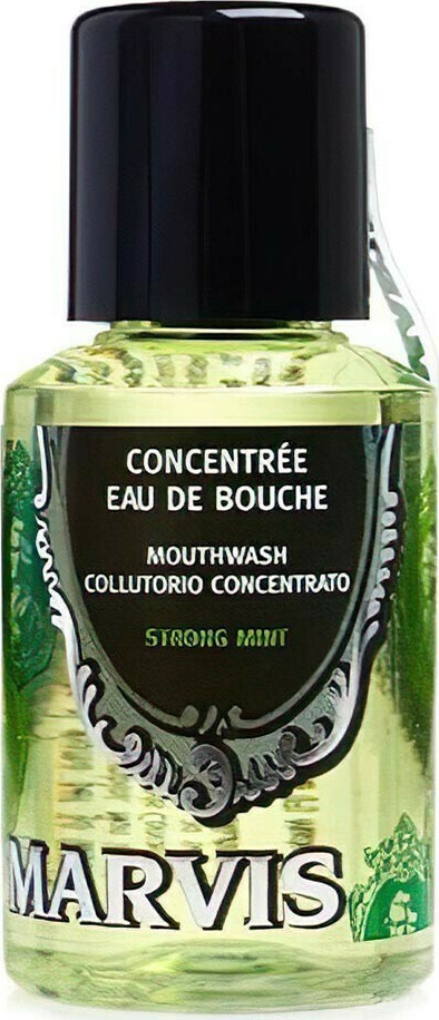 Marvis Concentrated Mouthwash Strong Mint Στοματικό Διάλυμα Καθημερινής Προστασίας 30ml