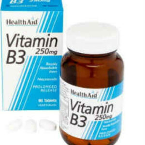 Health Aid Vitamin B3 Βιταμίνη για την Υγεία του Νευρικού Συστήματος 250mg 90 ταμπλέτες