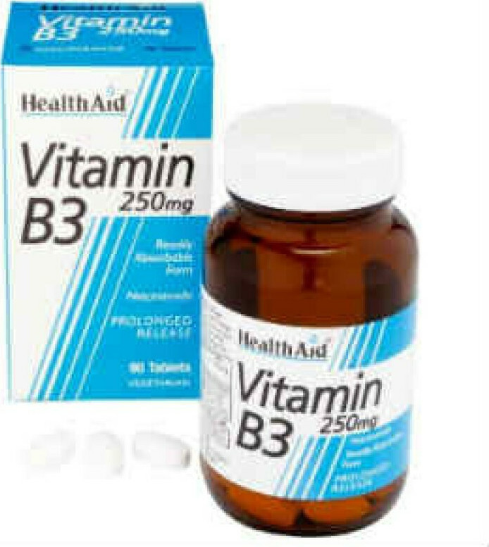 Health Aid Vitamin B3 Βιταμίνη για την Υγεία του Νευρικού Συστήματος 250mg 90 ταμπλέτες