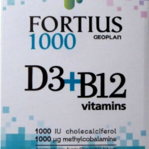 Geoplan Nutraceuticals Fortius Ultra D3 & B12 Vitamins Πολυβιταμίνη για Ενέργεια, Ενίσχυση του Ανοσοποιητικού & την Υγεία των Οστών 1000iu 30 ταμπλέτες