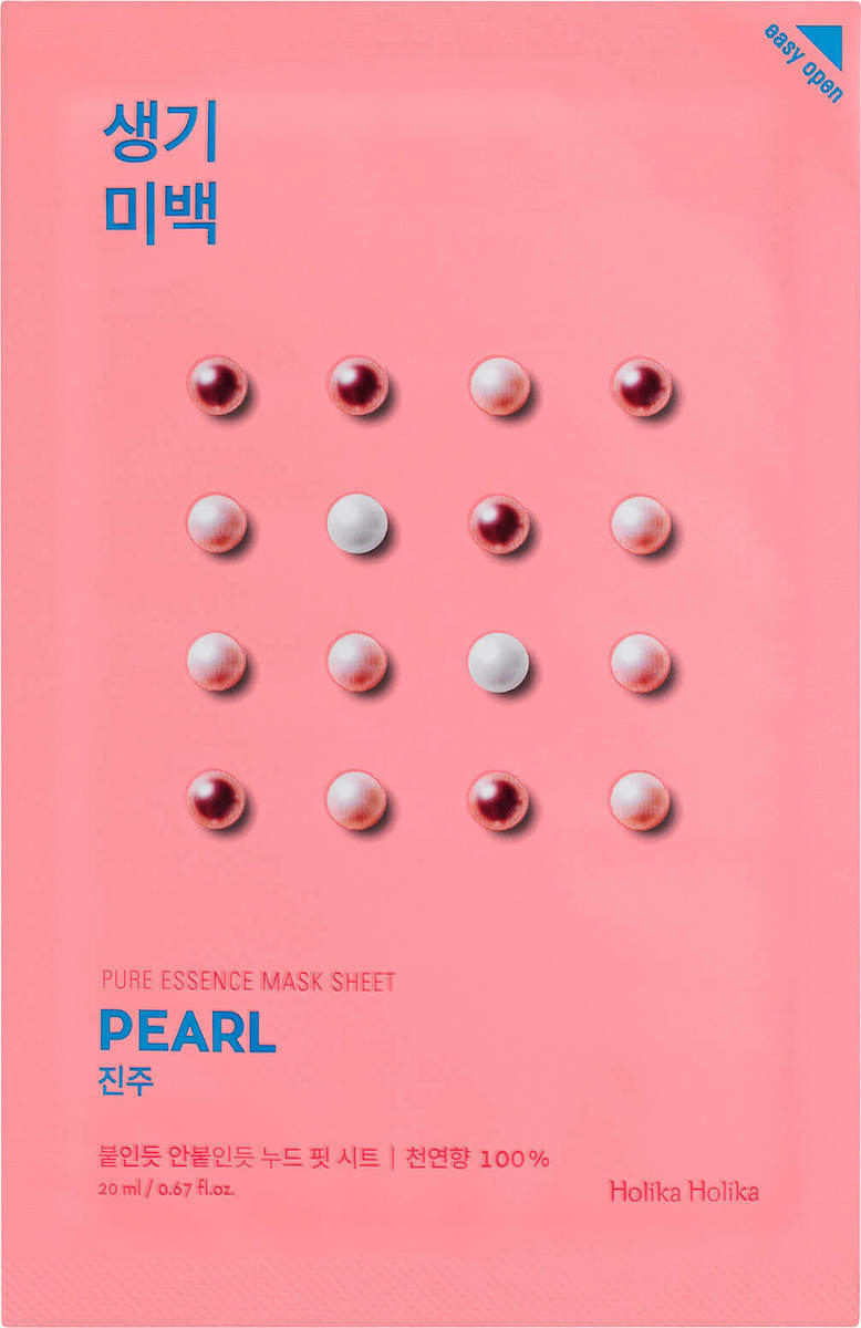 Holika Holika Sheet Pure Essence Pearl Sheet Μάσκα Προσώπου για Ενυδάτωση Με Νιασιναμίδη 20ml