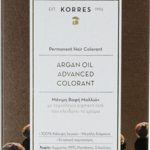 Korres Argan Oil Advanced Colorant Βαφή Μαλλιών Χωρίς Αμμωνία 6.0 Ξανθό Σκούρο Φυσικό 50ml
