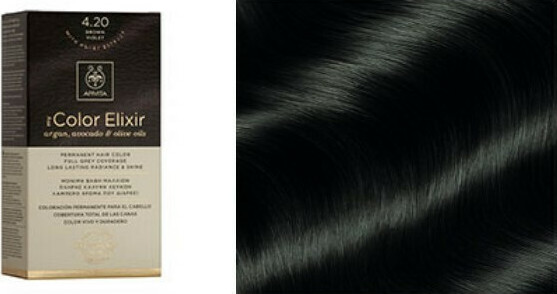 Apivita My Color Elixir Βαφή Μαλλιών Χωρίς Αμμωνία 4.11 Καστανό Έντονο Σαντρέ 50ml - Image 2