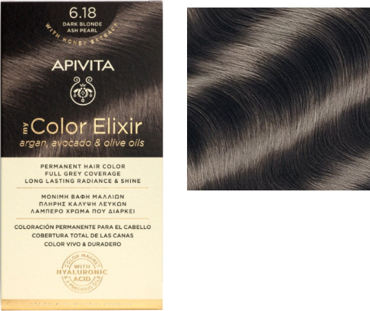 Apivita My Color Elixir Βαφή Μαλλιών Χωρίς Αμμωνία 6.18 Ξανθό Σκούρο Σαντρέ Περλέ 50ml - Image 2