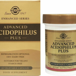 Solgar Advanced Acidophilus Plus Προβιοτικά 60 φυτικές κάψουλες