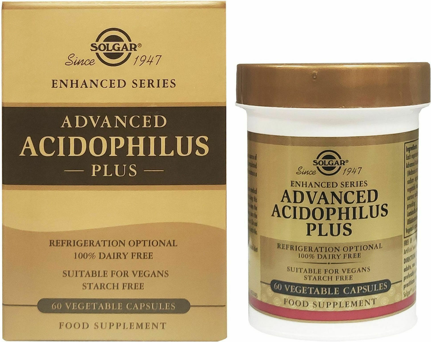 Solgar Advanced Acidophilus Plus Προβιοτικά 60 φυτικές κάψουλες