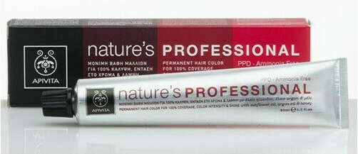 Apivita Nature's Professional Βαφή Μαλλιών Χωρίς Αμμωνία 4.65 Καστανό Κόκκινο Μαονί 50ml