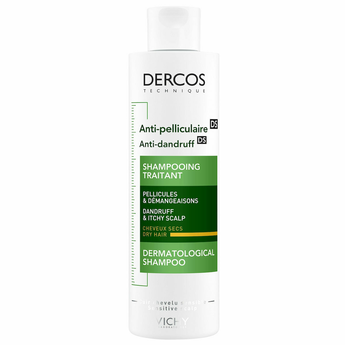Vichy Dercos Anti Dandruff DS Σαμπουάν για Ευαίσθητο Τριχωτό κατά της Πιτυρίδας & της Ξηροδερμίας για Ξηρά Μαλλιά Μαλλιά 200ml