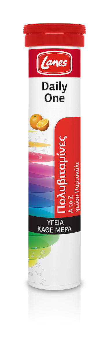 Lanes Daily One Πολυβιταμίνη για Ενέργεια Πορτοκάλι 20 αναβράζοντα δισκία