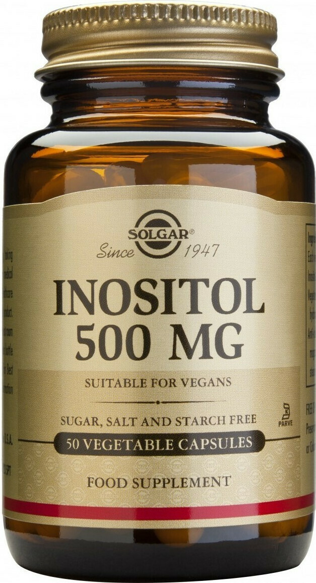 Solgar Inositol 500mg Συμπλήρωμα για το Άγχος 50 φυτικές κάψουλες