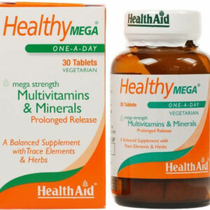 Health Aid Healthy Mega Πολυβιταμίνη για Ενέργεια & Ενίσχυση του Ανοσοποιητικού 30 x 1 ταμπλέτες