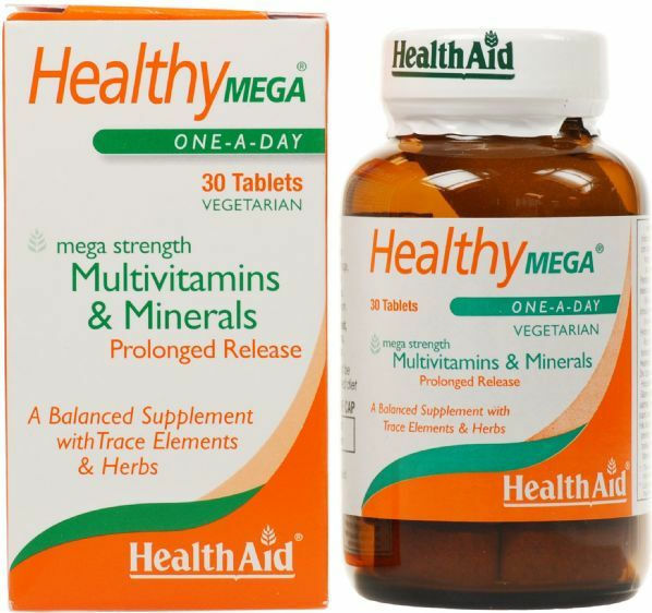 Health Aid Healthy Mega Πολυβιταμίνη για Ενέργεια & Ενίσχυση του Ανοσοποιητικού 30 x 1 ταμπλέτες