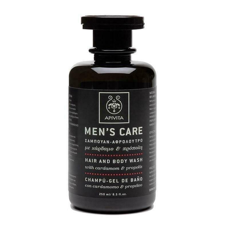 Apivita Men's Care Αφρόλουτρο για Άνδρες για Σώμα & Μαλλιά Κάρδαμο & Πρόπολη 250ml