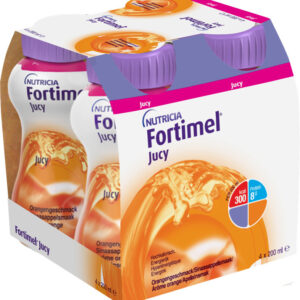 Nutricia Fortimel Jucy Ειδικό Συμπλήρωμα Διατροφής 4 x 200ml Πορτοκάλι
