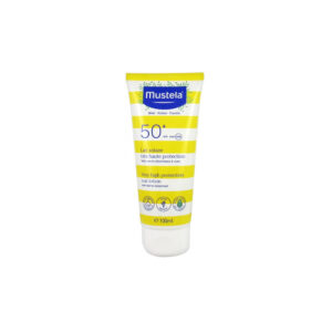 Mustela SPF50+ Αδιάβροχο Βρεφικό Αντηλιακό Γαλάκτωμα για Πρόσωπο & Σώμα 100ml