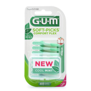 GUM Soft-Picks Comfort Flex Μεσοδόντιες Οδοντογλυφίδες Medium Πράσινες 40τμχ
