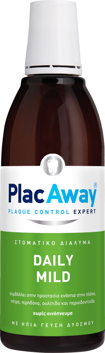 PlacAway Daily Mild με Ήπια Γεύση Δυόσμου Στοματικό Διάλυμα Καθημερινής Προστασίας 500ml