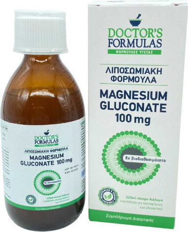 Doctor's Formulas Λιποσωμιακή Φόρμουλα Magnesium Gluconate 100mg 225ml - Image 3