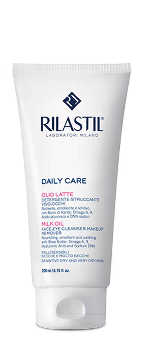 Rilastil Daily Care Milk Oil Γαλάκτωμα Καθαρισμού Προσώπου & Ματιών 200ml