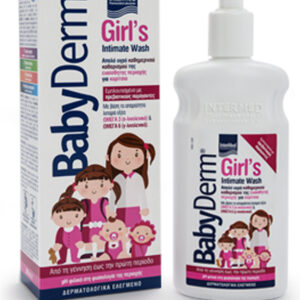 InterMed Παιδικό Αφρόλουτρο Babyderm Girls για την Ευαίσθητη Περιοχή σε Μορφή Κρέμας 300ml