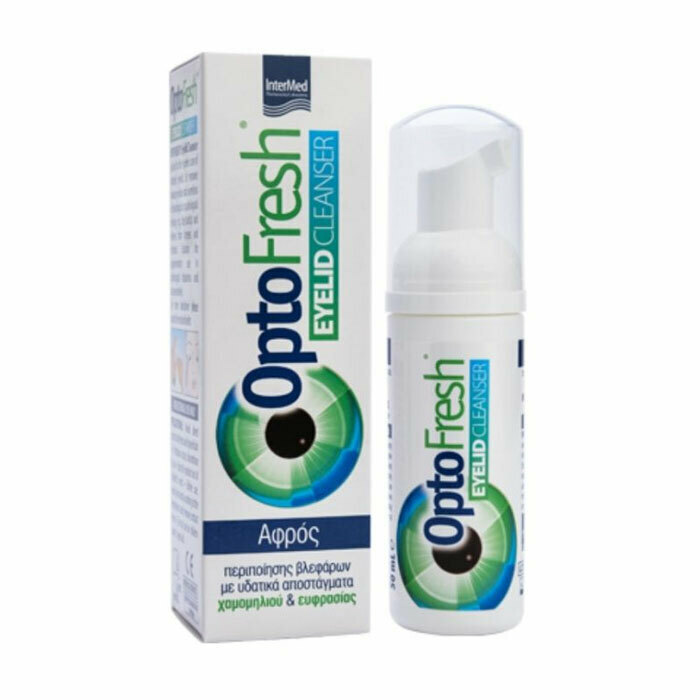 InterMed OptoFresh Αφρός Περιποίησης Βλεφάρων με Υδατικά Αποστάγματα Χαμομηλιού & Ευφρασίας 50ml