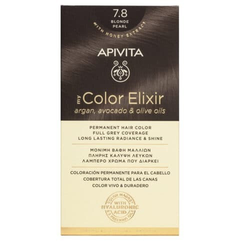 Apivita My Color Elixir Βαφή Μαλλιών Χωρίς Αμμωνία 7.8 Ξανθό Περλέ 50ml