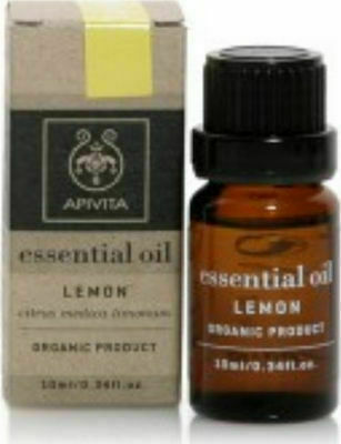 Apivita Essential Oil Lemon Stimulate Βιολογικό Αιθέριο Έλαιο Λεμόνι 10ml