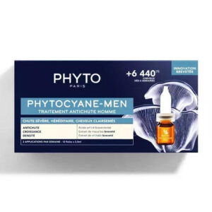 Phyto Phytocyane Traitement Anti-Chute Αμπούλες Μαλλιών κατά της Τριχόπτωσης για Άνδρες 12x5ml