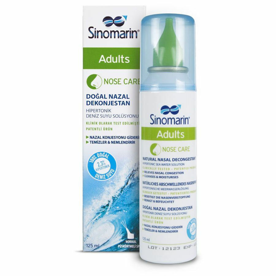 Sinomarin Adults Isotonic Ρινικό Σπρέι με Θαλασσινό Νερό 125ml - Image 2