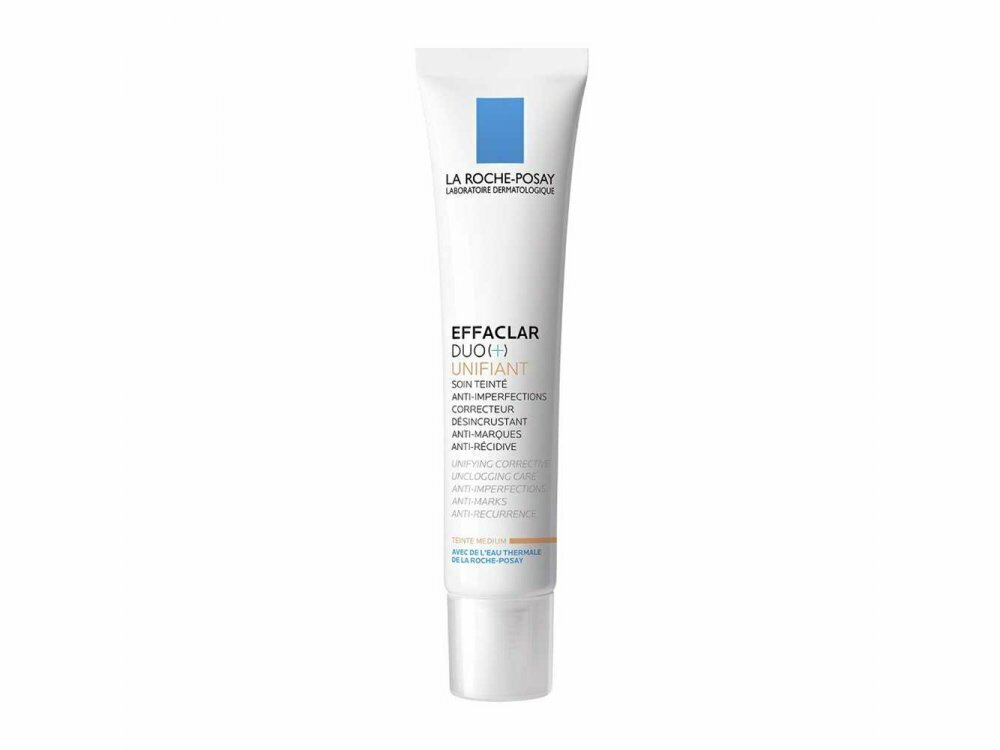 La Roche Posay Effaclar Duo+ Unifiant Medium 24ωρο Gel Προσώπου Ημέρας με Χρώμα για Ενυδάτωση, Αντιγήρανση & Ατέλειες με Ceramides 40ml