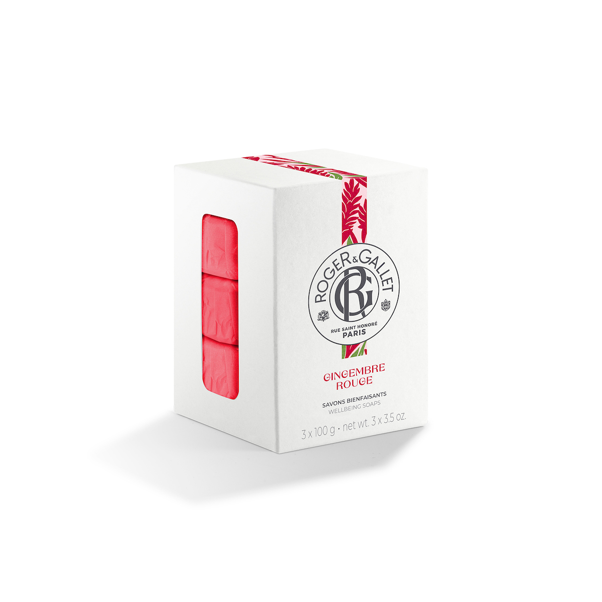 Roger & Gallet Gingembre Rouge Μπάρα Σαπουνιού 3x100gr