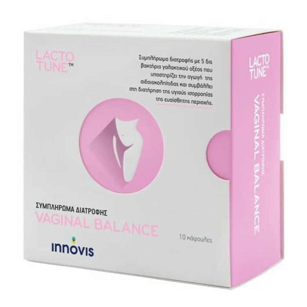 Lactotune Vaginal Balance Ειδικό Συμπλήρωμα Διατροφής 10 κάψουλες