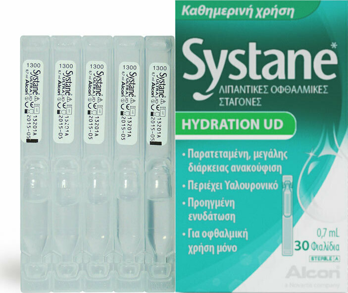Systane Hydration UD Οφθαλμικές Σταγόνες με Υαλουρονικό Οξύ 30x0.7ml
